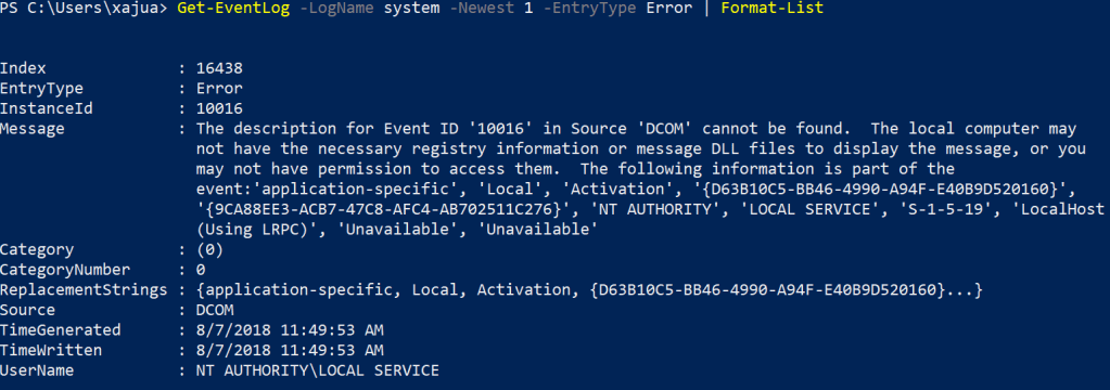 Troubleshooting Desktop Issues with&nbsp;Get-Eventlog